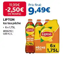 Costco LIPTON Ice tea pêche offre