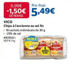 Costco VICO Chips à l'ancienne au sel fin offre