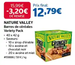 Costco NATURE VALLEY Barres de céréales offre