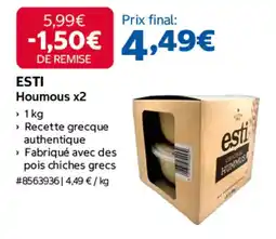 Costco ESTI Houmous offre