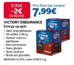 Costco VICTORY ENDURANCE Energy up gels offre
