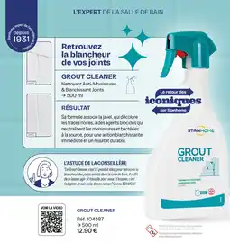 Stanhome STANHOME GROUT CLEANER offre