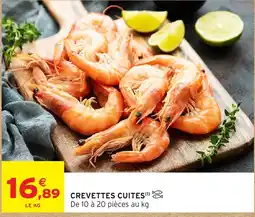Intermarché Hyper CREVETTES CUITES offre