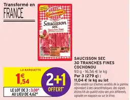Intermarché Hyper COCHONOU Saucisson sec offre