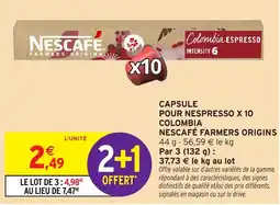 Intermarché Hyper NESCAFE FARMERS ORIGINS offre