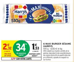 Intermarché Hyper Harrys MAXI BURGER offre