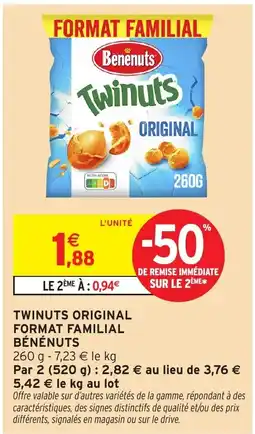 Intermarché Hyper Benenuts Twinuts Original offre