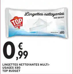 Intermarché Hyper TOP BUDGET Lingettes nettoyantes offre