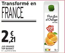 Intermarché Hyper TOP BUDGET Jus orange offre