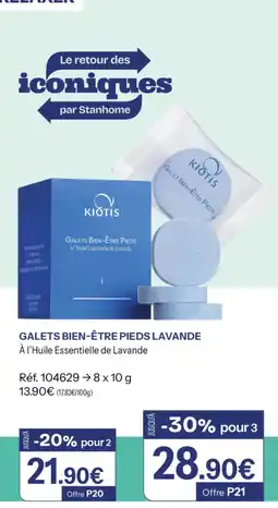 Stanhome KIOTIS GALETS BIEN-ÊTRE PIEDS LAVANDE offre