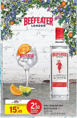 Intermarché Hyper Beefeater gin london dry offre