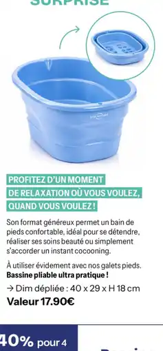 Stanhome STANHOME Bassine pliable offre