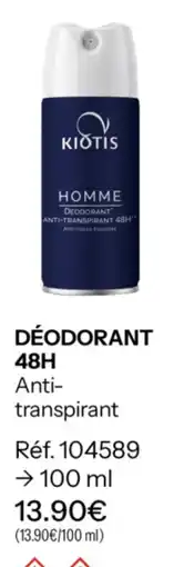 Stanhome Kiotis homme déodorant offre
