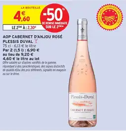 Intermarché Hyper Plessis-Duval CABERNET D'ANJOU ROSÉ offre
