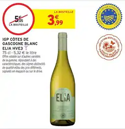 Intermarché Hyper ELIA IGP CÔTES DE GASCogne BLANC offre