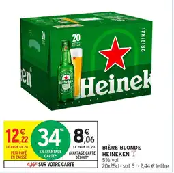 Intermarché Hyper Heineken Bière blonde offre