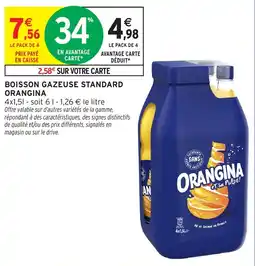 Intermarché Hyper ORANGINA offre