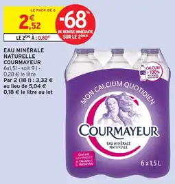 Intermarché Hyper Courmayeur Eau minérale naturelle offre