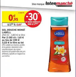 Intermarché Hyper LABELL Gel douche Monoï offre