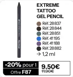 Stanhome flormar EXTREME TATTOO GEL PENCIL offre
