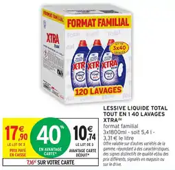 Intermarché Hyper Total Lessive liquide Tout en 1 offre