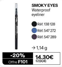 Stanhome SMOKY EYES Waterproof eyeliner offre