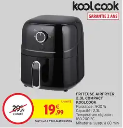 Intermarché Hyper KOOLCOOK FRITEUSE AIRFRYER offre
