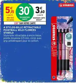 Intermarché Hyper STABILO Stylos-bille rétractable offre