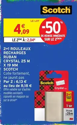 Intermarché Hyper Scotch Ruban Crystal offre