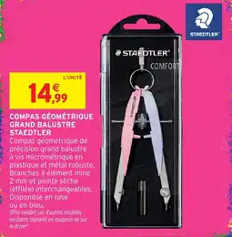Intermarché Hyper STAEDTLER COMPAS GÉOMÉTRIQUE GRAND BALUSTRE offre