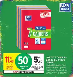 Intermarché Hyper Oxford Cahiers offre
