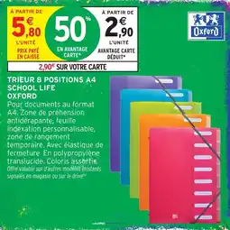 Intermarché Hyper Oxford TRIEUR 8 POSITIONS A4 offre