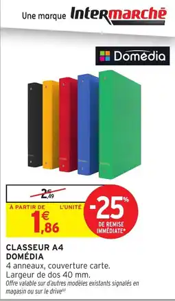 Intermarché Hyper Domédia Classeur A4 offre