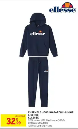 Intermarché Hyper Ellesse Ensemble jogging garçon junior offre