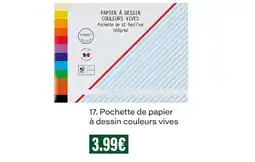 Monop' MONOPRIX PAPIER À DESSIN COULEURS VIVES offre