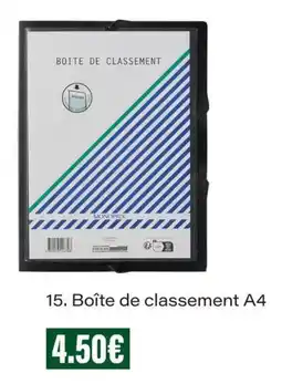 Monop' MONOPRIX Boîte de classement A4 offre