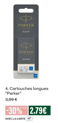 Monop' Parker Cartouches longues offre