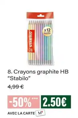 Monop' Stabilo Crayons graphite HB offre