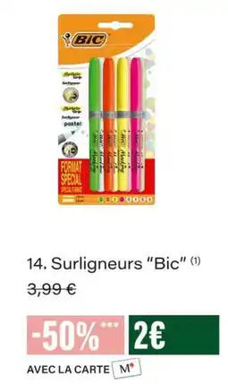 Monop' BIC Surligneurs offre