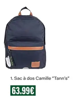 Monop' Camille Sac à dos "Tann's" offre