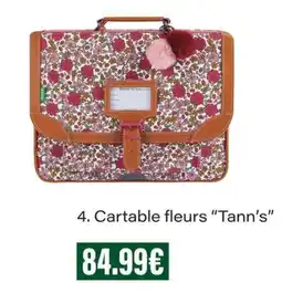 Monop' Tann's Cartable fleurs offre