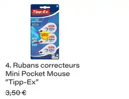 Monop' Tipp-Ex Rubans correcteurs Mini Pocket Mouse offre