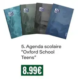 Monop' Oxford School Teens Agenda scolaire offre