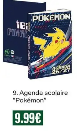 Monop' Pokémon Agenda scolaire offre