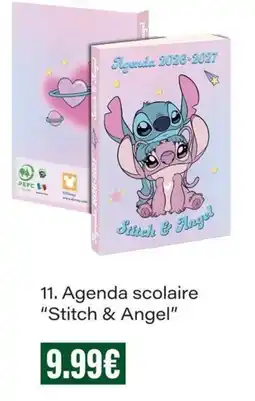 Monop' Stitch & Angel Agenda scolaire offre