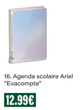Monop' Ariel Agenda scolaire Exacompta offre
