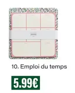 Monop' SEMANIER Emploi du temps offre