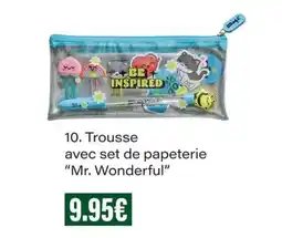 Monop' Mr. Wonderful Trousse avec set de papeterie offre