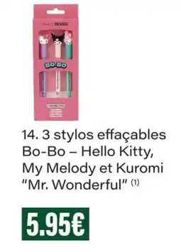 Monop' Bo-Bo stylos effaçables offre