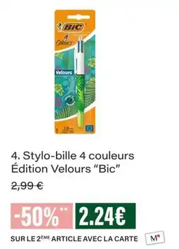 Monop' BIC Stylo-bille 4 couleurs offre